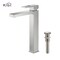Kibi Cubic Single Handle Bathroom Vessel Sink Faucet with Pop Up Drain C-KBF1003BN-KPW101BN - alternate 1
